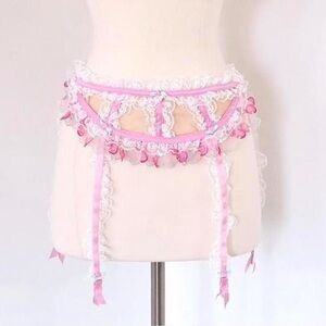 For Love & Lemons Sweet Cherries Garter Belt